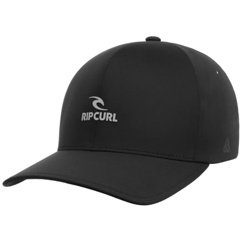 Rip Curl Vaporcool Delta Flexfit Cap, Black, Large/X-Large