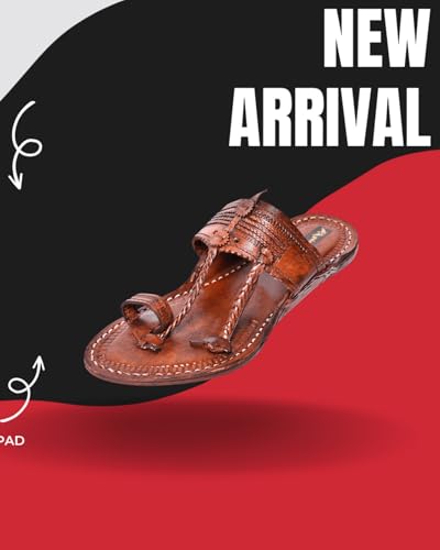 Image of Kolhapuri Chappal for Men|Kolhapuri Slippers for Men|Kolhapuri Shoes for Men|Leather Slippers for Men|Wedding Slippers for Men-A1