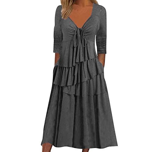 Robe bohème fluide à manches longues idéale pour vos sorties décontractées