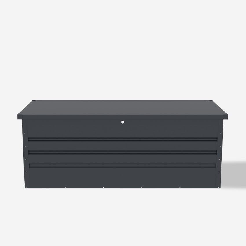 Produce Shop Baule Contenitore da Giardino Esterno 165x69x62cm in Acciaio Innsbruck