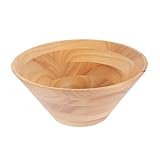 Coupe à fruits en bois : cette coupe en bois a une grande capacité, permettant de servir une variété d’aliments ; pratique, idéale comme bol mélangeur pour chef