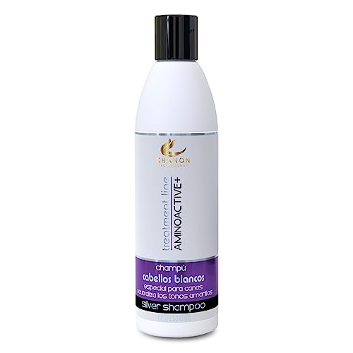 Xhanon Professional Champú Silver Matizador Cabello Rubio, Platino Y Blanco - Pigmentos Violetas - Sin Sulfatos - Sin Parabenos (300 ml)