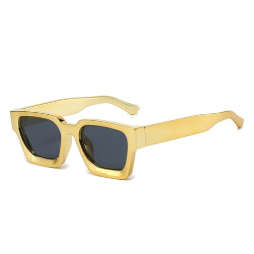 Lunettes de soleil UV400 à monture colorée et charnières en métal