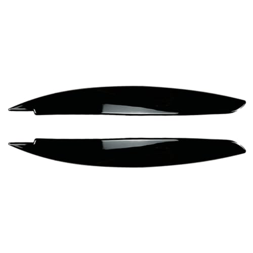 SIKUAI Front Headlamp Headlight Eyebrow Eyelid Car Stickers Decal Trim For BMW 1 Series E81 E82 E87 E88 2008 2009 2010 2011 2012 2013, Glossy Black