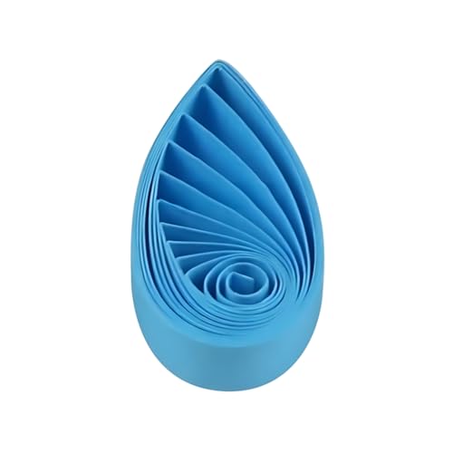 ODETOJOY Papier Quilling 5mm blanc Bandes de Papier, 120 Bandes 54cm Bande Quilling Papier 5mm bleu