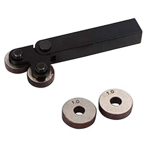 Knurling-tools Black Duurzame Single Wheel Straight Linear Opruwen Tool 1.0mm Pitch 26mm Wheel Hob Shengglll