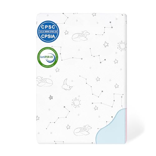 Bjv Mini Crib Mattress, 38 Inchx24 Inch Mattresses For Mini And Portable Cribs cover