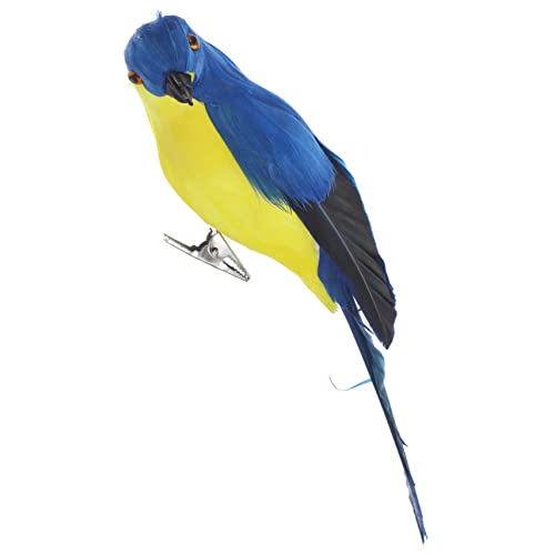 CLISPEED Loro De Simulación Loro Inflable Piscina Hamaca Decoraciones De Fiesta De Loros Pájaros Decoración Figurilla Jaula Grande para Loros Nido Mascota Blue Artificiales
