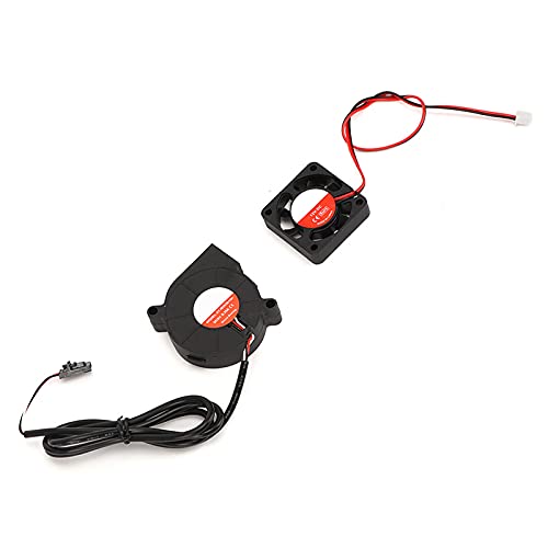 3D Printer Fan Kit, Print Fan Hotend Replacement Fan 3D Printer Accessories Parts 5V DC Fan Kit Cooling Fan for Prusa I3