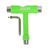 KickFun All-in-One Skate Tools Portable Skateboard T Tool Accessory with T-Type Allen Key and L-Type...