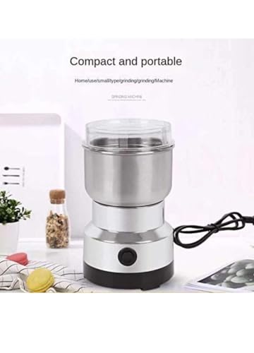 Image of Stainless Steel Multifunctional Grinder Smash Machine Coffee Beans Electric Grinder and Coffee Maker Household Electric Mixer Grinder (Mixer-1)