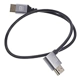 NUOBESTY Video Kabel Rechtsgewinkelt Männlich zu Männlich Monitor Verbindungskabel Flexibel Langlebig Laptop Tv Zubehör Hochauflösende Bildübertragung