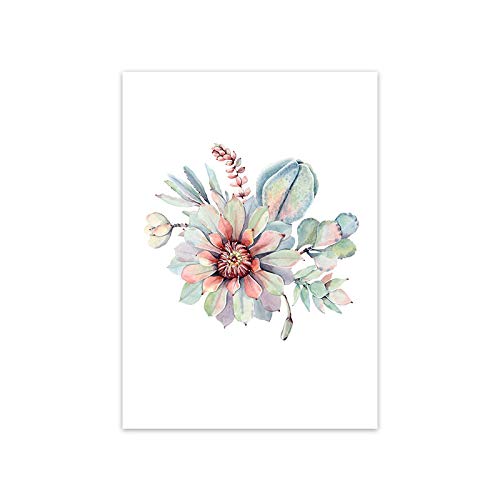 Impression sur toile plante verte - Poster mural salon de luxe