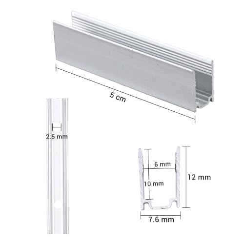 Image of Yescom 20Pack 2 inch Commercial Warm White Rope Light Aluminium Mounting Clip