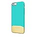 iPhone 6S Case, Incipio Edge Chrome Case [Hard Shell][Shock Absorbing] Cover fits Both Apple iPhone 6, iPhone 6S - Teal/Gold