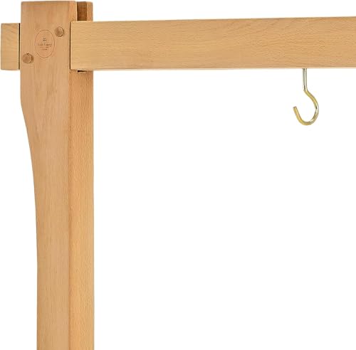 Sonic Energy Holz Gong Ständer – Zubehör für Gongs und Tam Tams bis 86 cm – Buche, natur (TMWGS-M)
