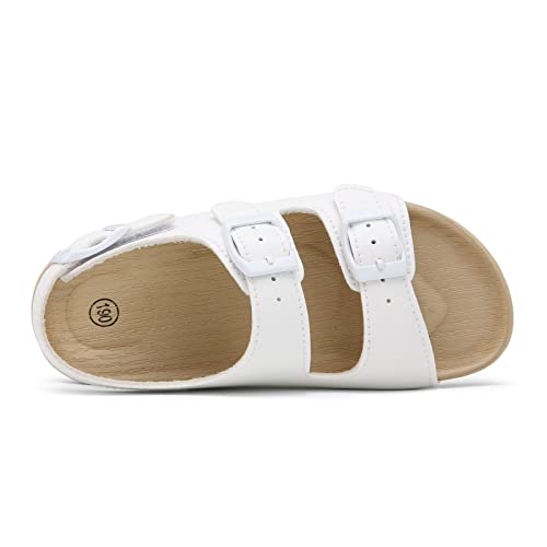Cubufly Girls Boys Sandal Adjustable Double Buckle Casual Flat Open Toe Lightweight Summer Shoes Hook Loop Sandal For Toddler Little Big Kid thumb #6