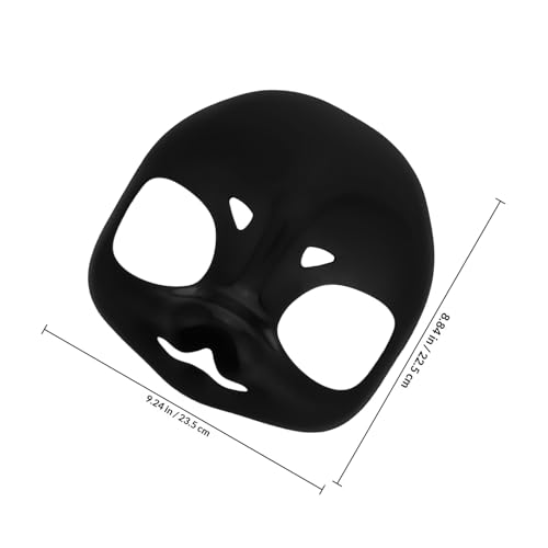 Masque de Cosplay Noir Rigide au Design Raffiné et Original