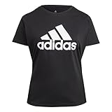 Rundhalsausschnitt adidas Damen Inc Bl T Shirt, Black/White, XXL EU