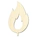 Produktbild Holz Kerzenflamme V3 - Deko Basteln 5-50cm, Pack mit:100 Stück, Höhe:36cm hoch