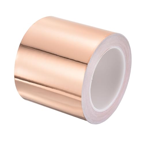 PATIKIL Copper Tape 3.94 Inch x 27 Yards 0.05 Thick Copper Foil Tape Single Sided Conductive Adhesive EMI Shielding for Electronics, Circuits, Grounding