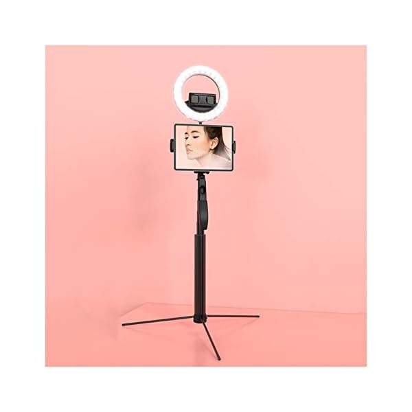 WYH Makeup Licht Selfie Ringlicht mit Stativständer Big Phone Holders Tablet-PC für TikTok YouTube Makeup Selfie…
