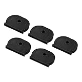 PATIKIL Key Cap Cover Tags, 10Pcs Keys Identifier Label ID Silicone Sleeve for House Apartment Organization Black