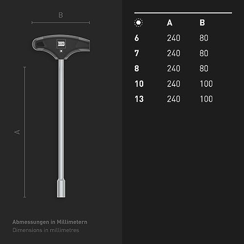 INBUS® 73400 Set Chiavi a bussola con impugnatura
