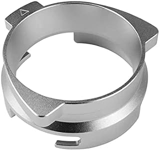 Coffee Dosing Funnel 54 mm Espresso Accessories, for Sage Delonghi Breville Portafilter, Coffee Dosing Ring, Barista Accessories, Silver Hand Free