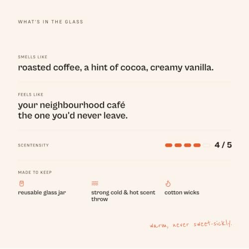 Image of RAD LVNG Cold Brew Coffee Grande | 350g Soy Wax Scented Candle | 45hr+ Burn | Gel Wax Cubes | Silicone Lid | Hand-Poured | Coffee, Cocoa, Vanilla | Gifting & Home Decor
