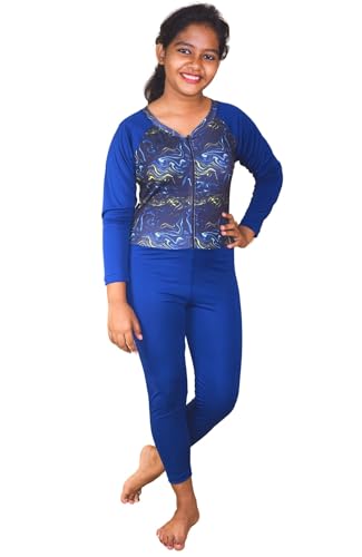 Image of Aqua Holic Unisex Swimming And Skating Full Suit For Girls - Comfortable, Quick-Dry,UV Protection, Stretchable Fabric