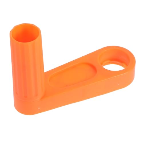 LIFKOME 園芸用ホースリールクランクハンドル 簡単巻き取り 収納サポート 耐久性あるホースリール交換パーツ 使いやすいオレンジカラー