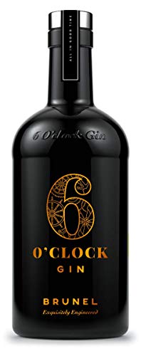6 O'clock Gin - Brunel Gin - Full Bodied Flavoured Gin, Spicy & Aromatic (70cl)