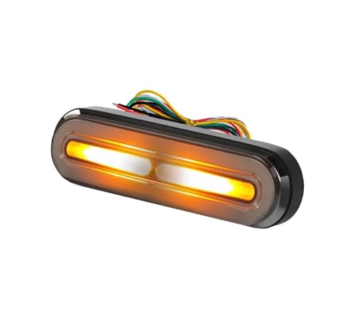 Feu arrière de frein à LED moto 3 en 1 clignotant fluide DRL 10-80V