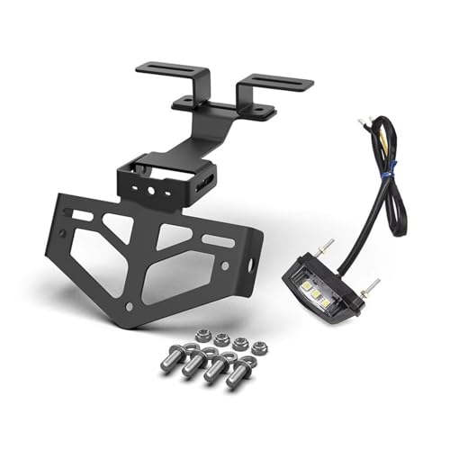 Support de plaque Suzuki SV650 VSTROM réglable noir avec éclairage LED - 3