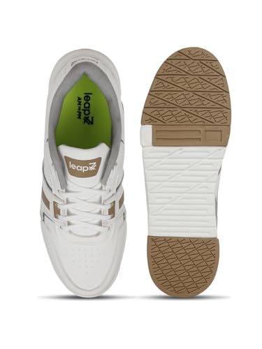 Image of Liberty Leap7x Borden Lacing Casual Sneakers for Men with TPR Sole | PU Upper | Memory Foam Insole | Stylish & Comfortable | Breathable, Lightweight & Flexibility | Shock Absorption