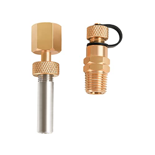 Image of Brass Test Plug with Brass Gauge Adaptor, 1 /4 inchNPT Male