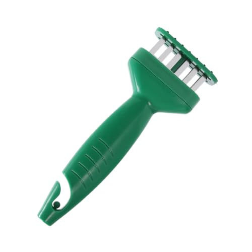 MAGICLULU Steak Tenderizer with Cover Stainless Steel Meat Loosening Machine for Beef Pork Chicken Portable Kitchen Props with Comfortable Grip Handle for Home Cooking Green