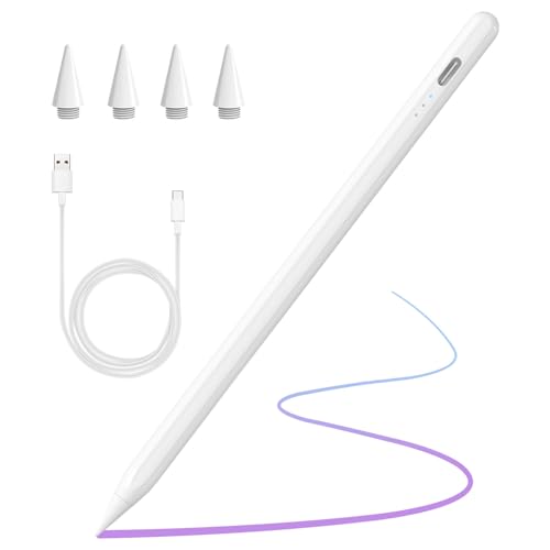 Image of COO Stylus Pen for iPad Pro Air Mini 2018-2025, Palm Rejection Fast Charge | Stylus Pen for iPad 10 /9 /8 /7 /6 Gen, iPad Pro 11 /12.9 inch, Air 7 /6 /5 /4 /3 Gen, Mini 6 /5 Gen