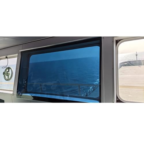 60 80 100 120 140 150 Cm Wide One Way Mirror Roller Shades Blinds for Windows, Privacy Reflective Heat Control Anti UV Roll Up Blinds, Indoor Sun Blocking(80cm x 160cm(31.5