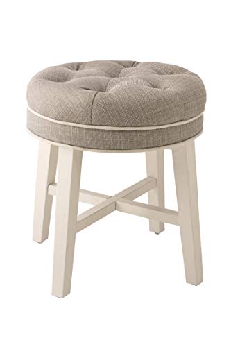 Hillsdale Furniture Sophia Vanity Stool, Linen Gray