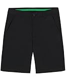 Izod Boys Performance Swingflex Stretch Straight Fit Golf Shorts, Blackout, 10 US