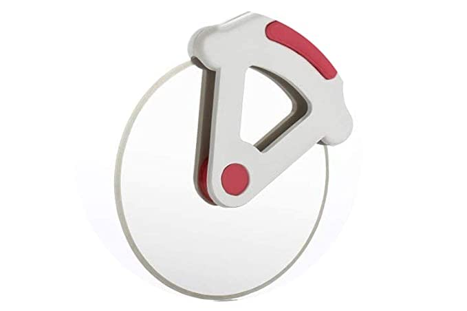 SAFONEX Multipurpose Stainless Steel Pizza Cutter Wheel Smooth Rotating Pizza Slicer Cutter Wheel with Non Slip Ergonomic Handle-Multi Color 1
