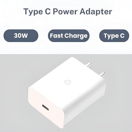 Image of TOPGO Google 30W Type C Rapid Fast Charger Adapter for Pixel 9 Pro /9 /8 Pro /8 /8a, Pixel 7 Pro /7 /7A, Pixel 6 Pro /6 /6A, Tablet /Buds and Other USB-C Mobile Device Support 30w Fast Charging, White