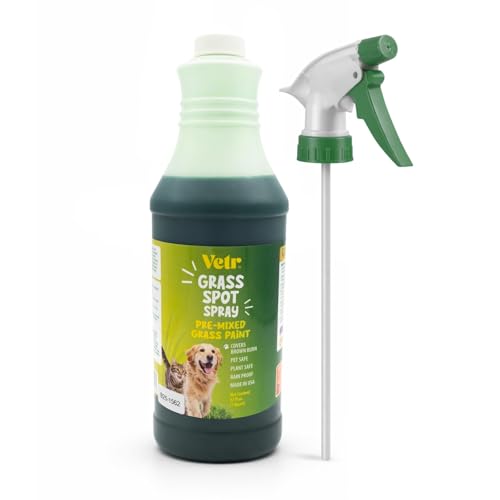 vetr Dog Repair Grass Paint 32 oz - Pet Safe Lawn Color Rainproof Made in USA