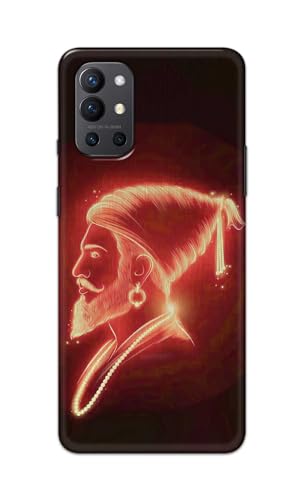 Image of PRINTFIDAA Printed Hard Back Cover Case for OnePlus 9R 5G Back Cover (Chatrapati Shivaji Maharaj) -112
