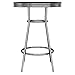 Winsome Summit 3-Pc Pub Table and Swivel Stool Set, Black & Chrome