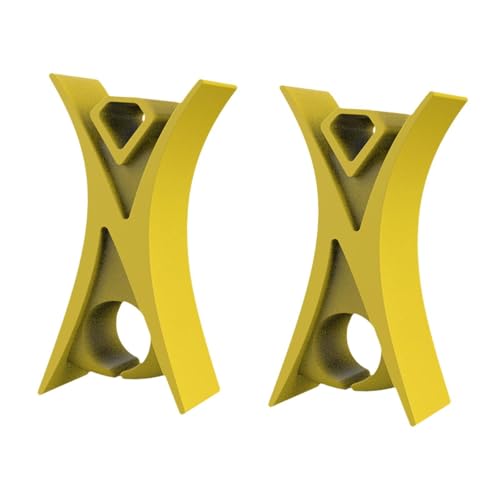 Garende 2Pcs Bow Holders for Violin, Essential Parts for Learning and Practice, yellow