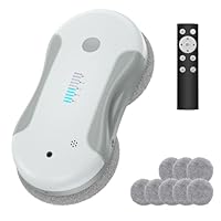 Fensterputzroboter, Fensterreiniger Roboter Elektrisch mit 80ml Doppel-Wassersprühsystem, 5800 Pa Saugleistung, Fensterroboter mit Mehrsprachen-Umschaltung Geeignet für Innen- und Außenfenster