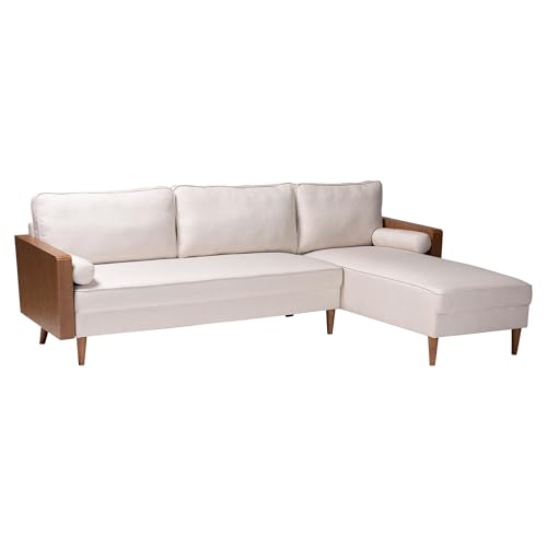 Baxton Studio Harleson Mid-Century Sectional Sofa